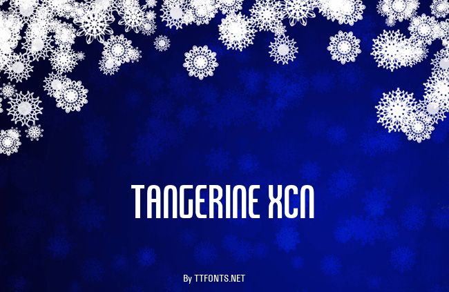 Tangerine XCn example